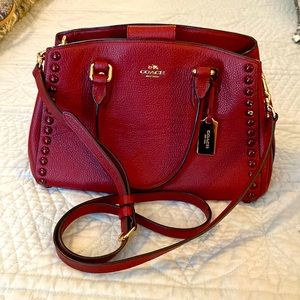 Beautiful red Coach purse; perfect for Valentine’s Day! ❤️❤️❤️